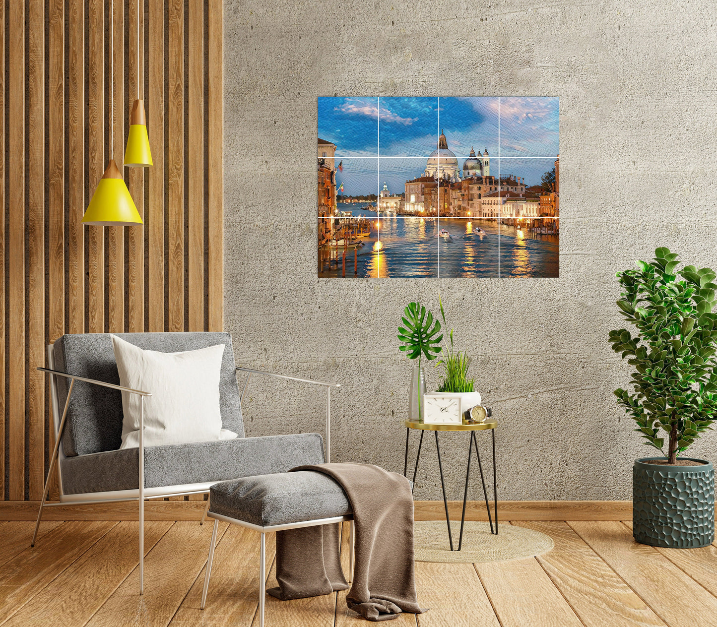 Tile Mural/Mosaic Ceramic Panel of Venice - Canale Grande print - Venice print - Kitchen Backsplash - Tile Mural - Gloss Tiles - Tile Mosaic