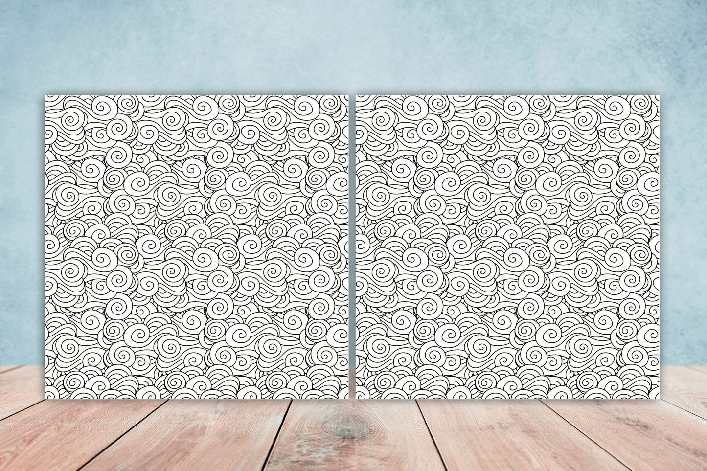 Japanese Ceramic Tiles - Set of 2 Japan Wall Decor Tiles - Kitchen Backsplash Tiles, Table Decorative Tiles, Bathroom Tiles, Coaster