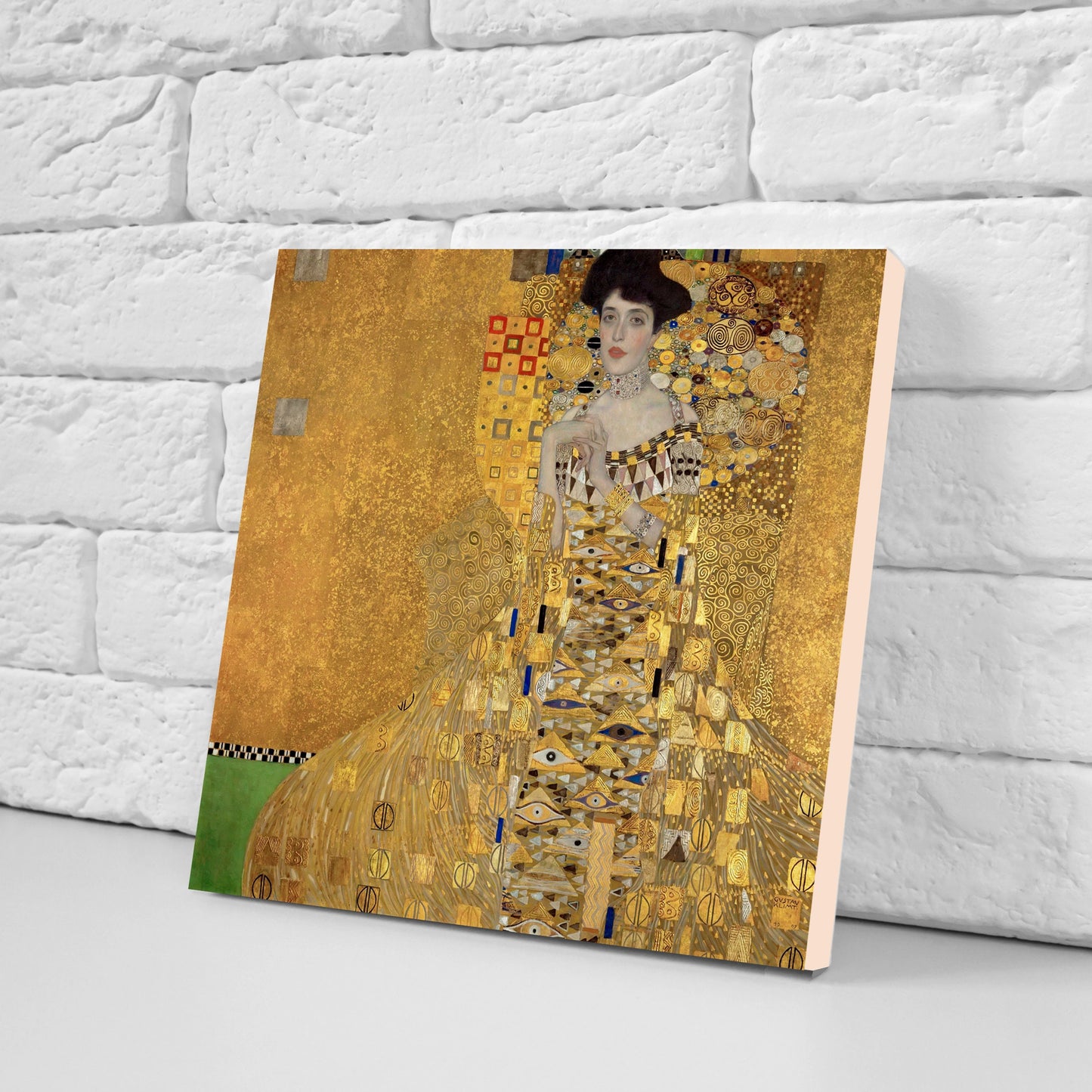 Gustav Klimt Set of 3 Ceramic tiles, Ceramic Decor Tiles, Kitchen Backsplash Tiles, Bathroom Tiles, Art Nouveau print, Gustav Klimt print