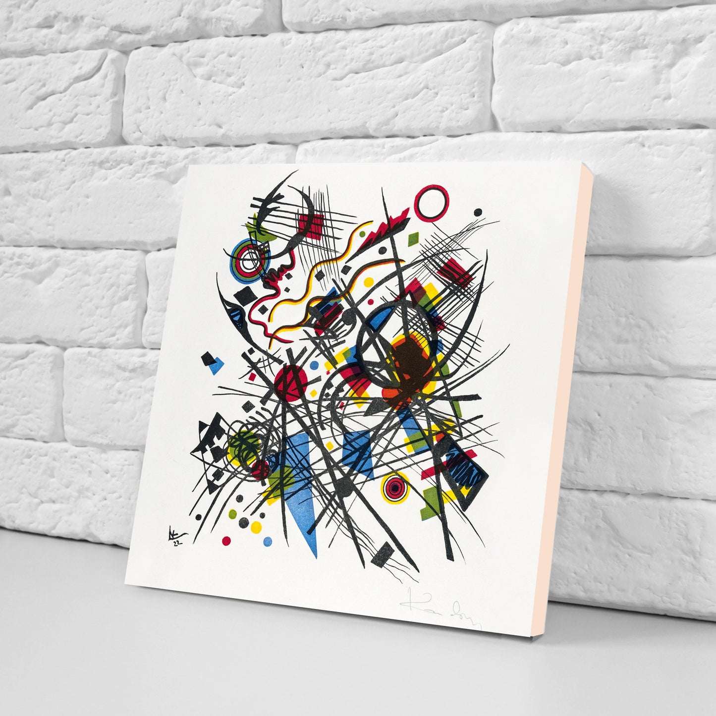 Wassily Kandinsky Set of 3 Ceramic tiles, Ceramic Decor Tiles, Kitchen Backsplash Tiles, Bathroom Tiles, Kandinsky wall art, Kandinsky print