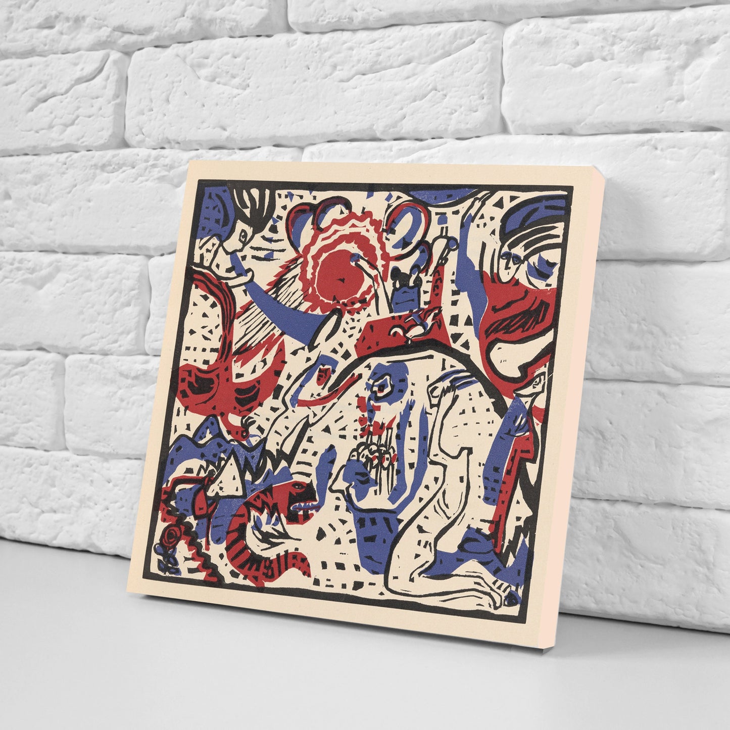 Wassily Kandinsky Set of 3 Ceramic tiles, Ceramic Decor Tiles, Kitchen Backsplash Tiles, Bathroom Tiles, Kandinsky wall art, Kandinsky print