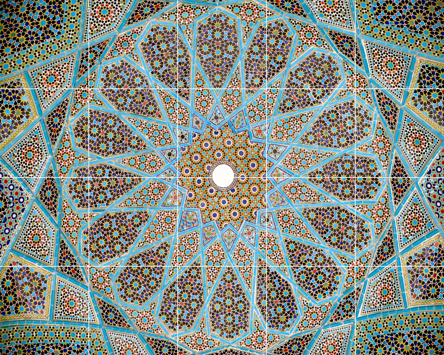 Tile Mural/Mosaic Ceramic Panel of Arabic Pattern - Arabic art decor - Arabic wall tiles - Tile Mural - Home Decor -Tile Mosaic