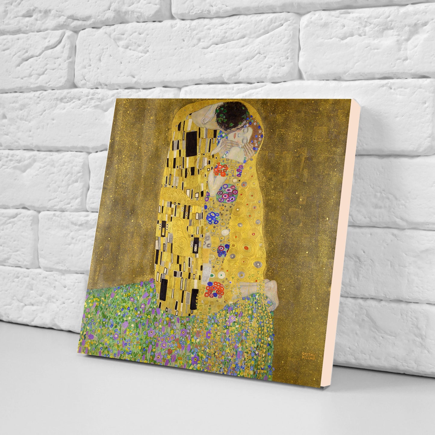 Gustav Klimt Set of 3 Ceramic tiles, Ceramic Decor Tiles, Kitchen Backsplash Tiles, Bathroom Tiles, Art Nouveau print, Gustav Klimt print