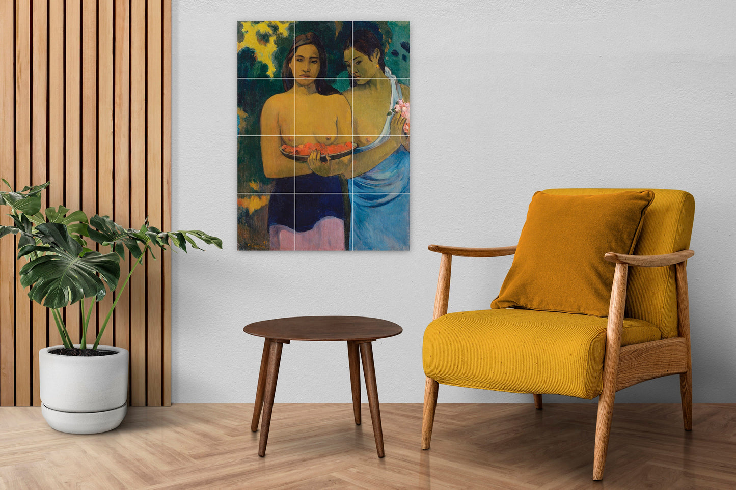 Tile Mural/Mosaic Ceramic Panel of Paul Gauguin Two Tahitian Women - Gauguin wall print - Gauguin wall art - Tile Mural - Gauguin naked art