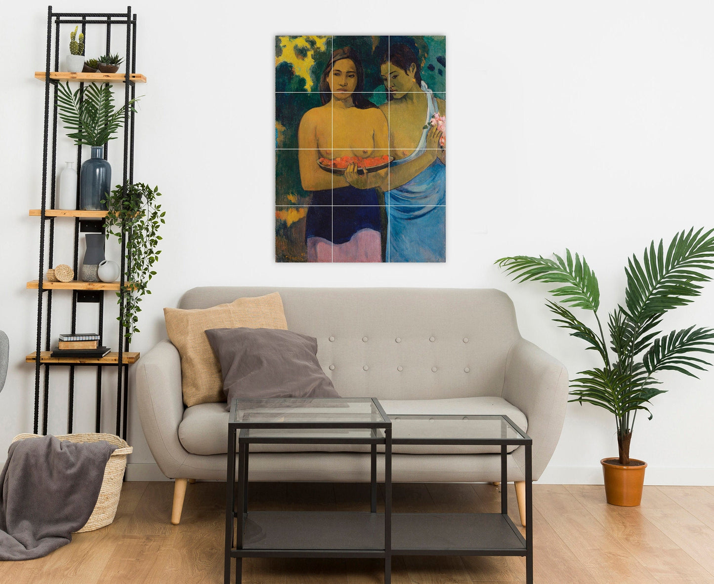 Tile Mural/Mosaic Ceramic Panel of Paul Gauguin Two Tahitian Women - Gauguin wall print - Gauguin wall art - Tile Mural - Gauguin naked art