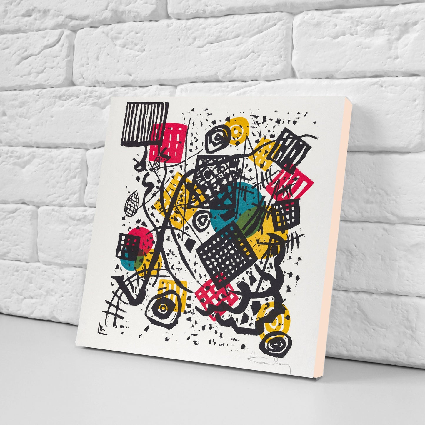 Wassily Kandinsky Set of 3 Ceramic tiles, Ceramic Decor Tiles, Kitchen Backsplash Tiles, Bathroom Tiles, Kandinsky wall art, Kandinsky print