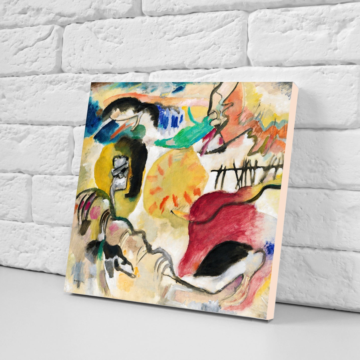 Wassily Kandinsky Set of 3 Ceramic tiles, Ceramic Decor Tiles, Kitchen Backsplash Tiles, Bathroom Tiles, Kandinsky wall art, Kandinsky print