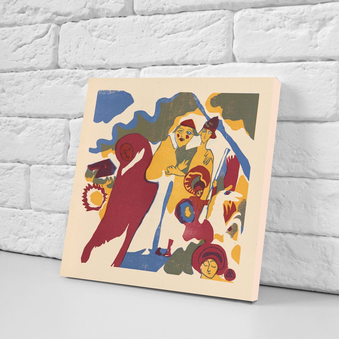 Wassily Kandinsky Set of 3 Ceramic tiles, Ceramic Decor Tiles, Kitchen Backsplash Tiles, Bathroom Tiles, Kandinsky wall art, Kandinsky print