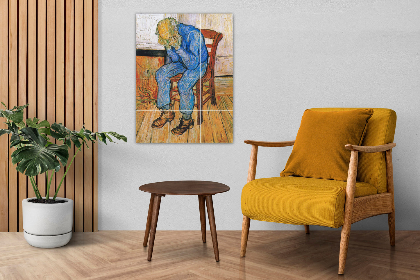 Tile Mural/Mosaic Ceramic Panel of Van Gogh At Eternity's Gate - Van Gogh Wall Art - Van Gogh Tile Mural - Van Gogh print - Tile Mosaic