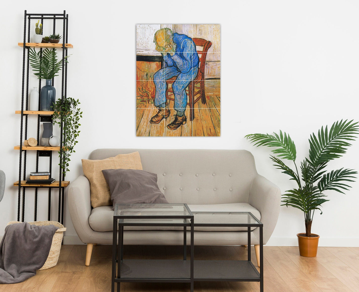 Tile Mural/Mosaic Ceramic Panel of Van Gogh At Eternity's Gate - Van Gogh Wall Art - Van Gogh Tile Mural - Van Gogh print - Tile Mosaic