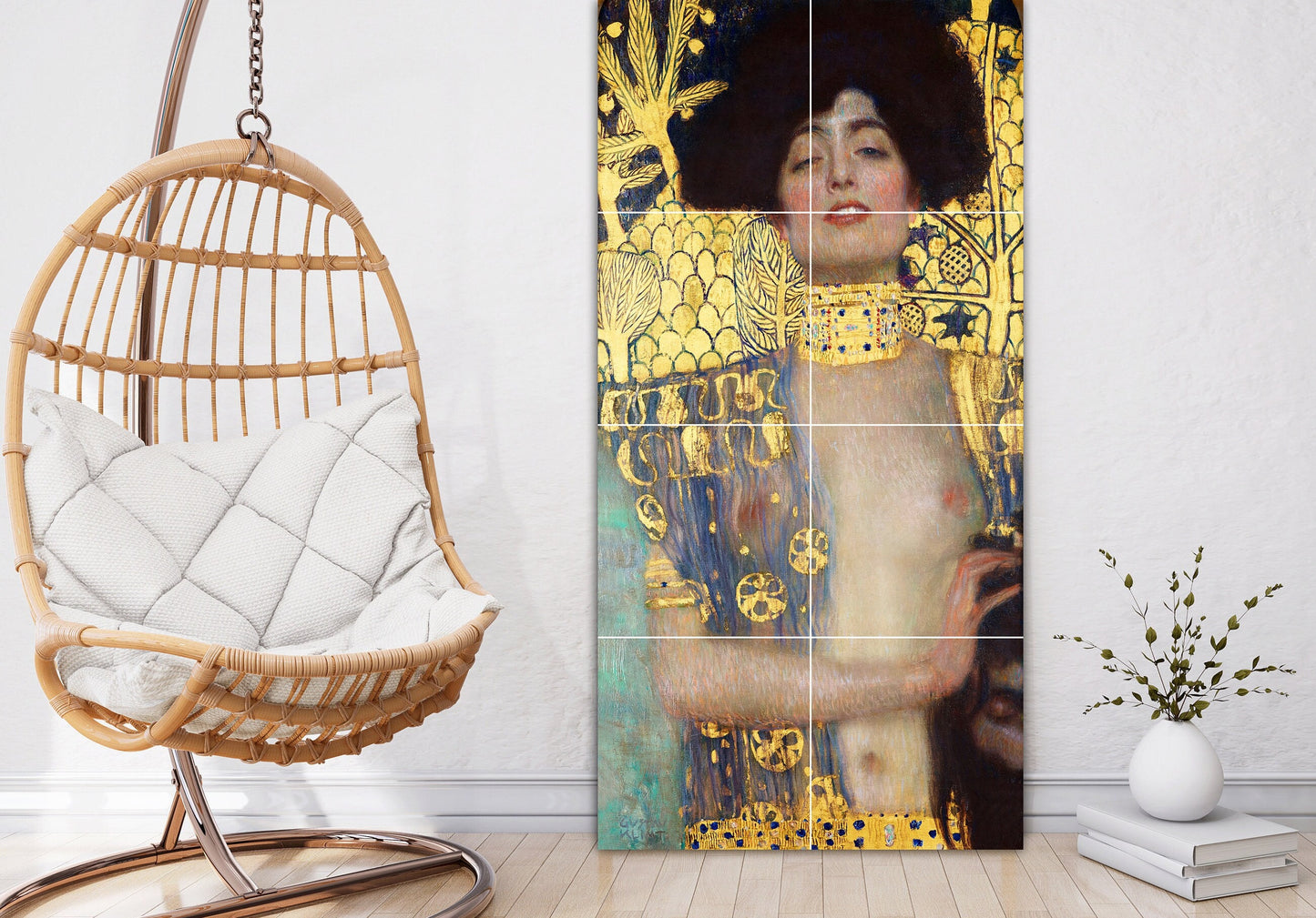 Tile Mural/Mosaic Ceramic Panel of Gustav Klimt Judith and the Head of Holofernes - Klimt Wall Art - Klimt Tile Mural -Gustav Klimt print