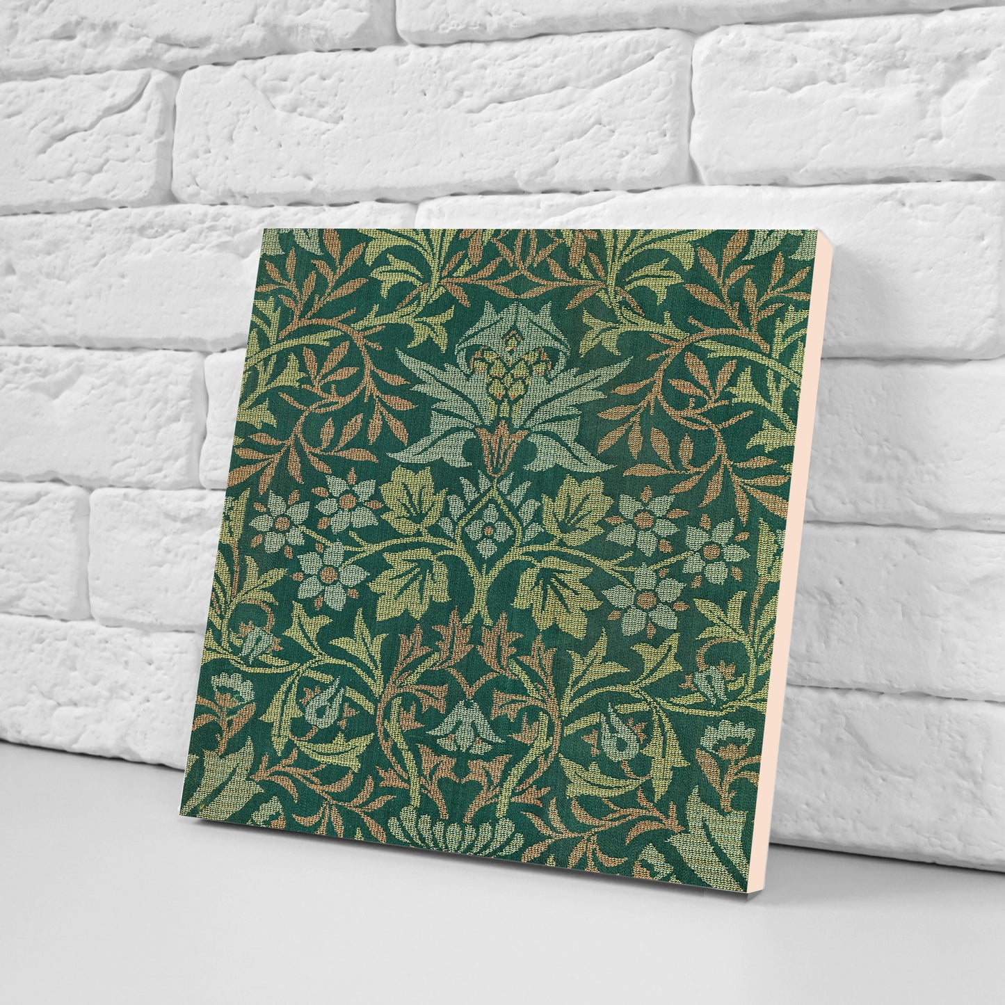 William Morris Set of 3 Ceramic tiles,Ceramic Decor Tiles,Kitchen Backsplash Tiles, Bathroom Tiles, Botanical wall art, William Morris print