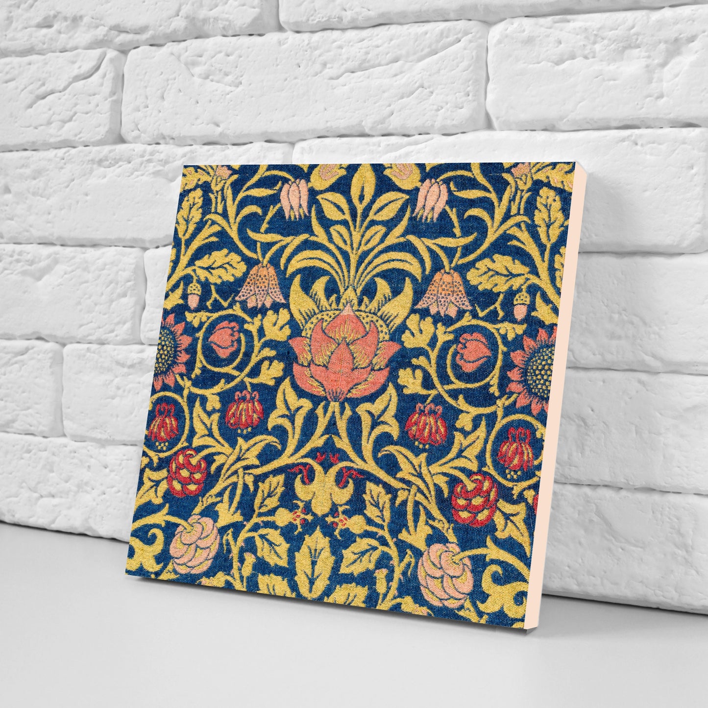 William Morris Set of 3 Ceramic tiles,Ceramic Decor Tiles,Kitchen Backsplash Tiles, Bathroom Tiles, Botanical wall art, William Morris print