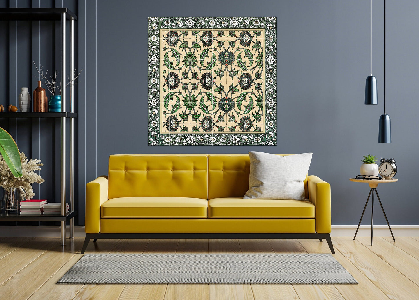 Tile Mural/Mosaic Ceramic Panel of Moroccan Pattern - Arabic art decor - Arabic Wall Art - Tile Mural - Home Decor -Tile Mosaic