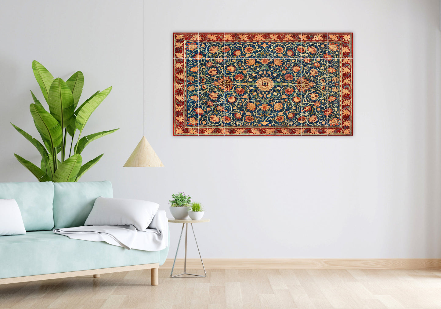Tile Mural/Mosaic Ceramic Panel of Arabic Pattern - Arabic art decor - Colourful Wall Nature Art - Tile Mural - Home Decor -Tile Mosaic