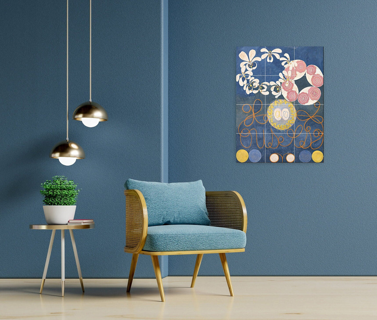Hilma af Klint Childhood - Tile Mural/Mosaic -Hilma af Klint print - Kitchen Backsplash Tiles, Decorative Tiles, Abstract art,Bathroom Tiles