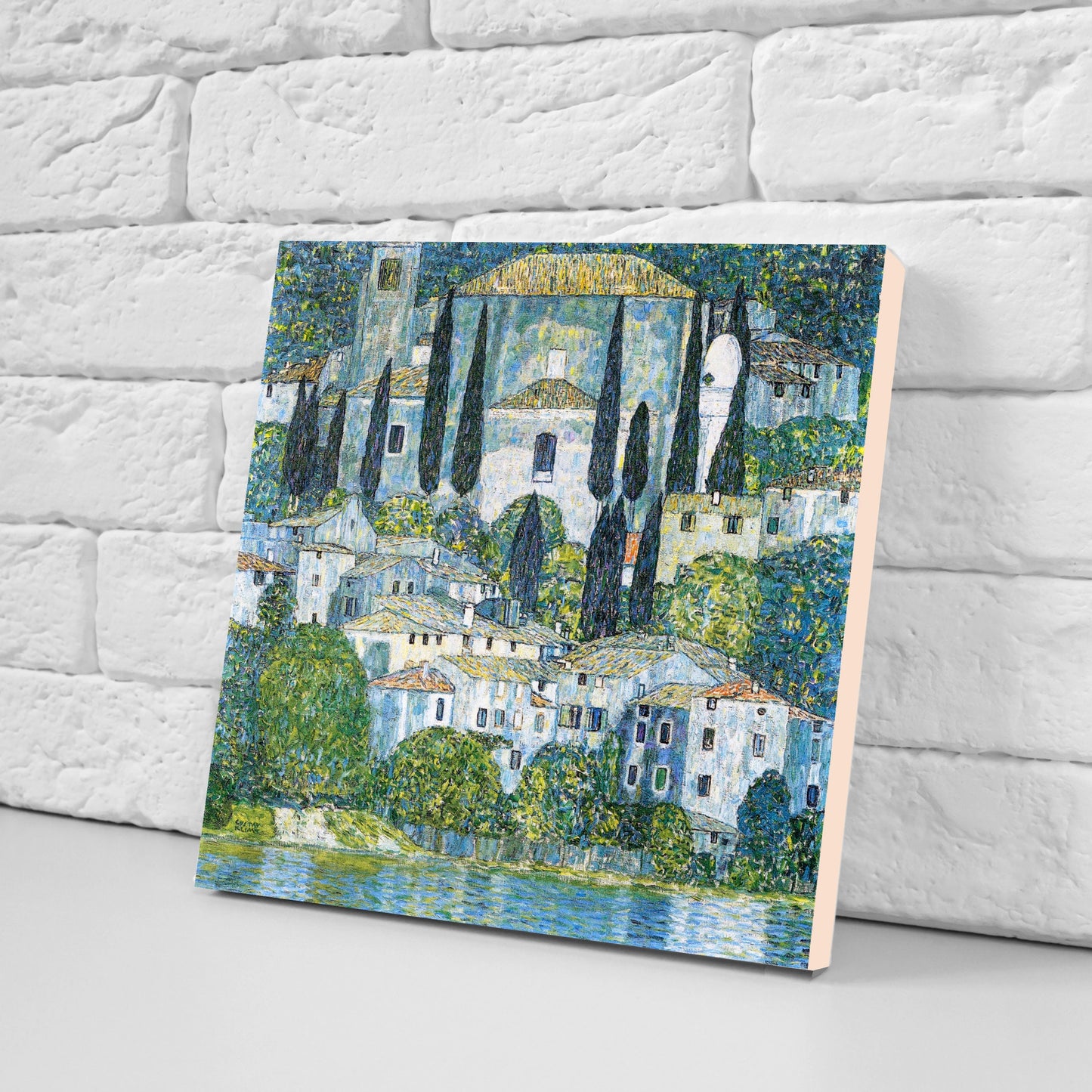 Gustav Klimt Set of 3 Ceramic tiles, Ceramic Decor Tiles, Kitchen Backsplash Tiles, Bathroom Tiles, Art Nouveau print, Gustav Klimt print