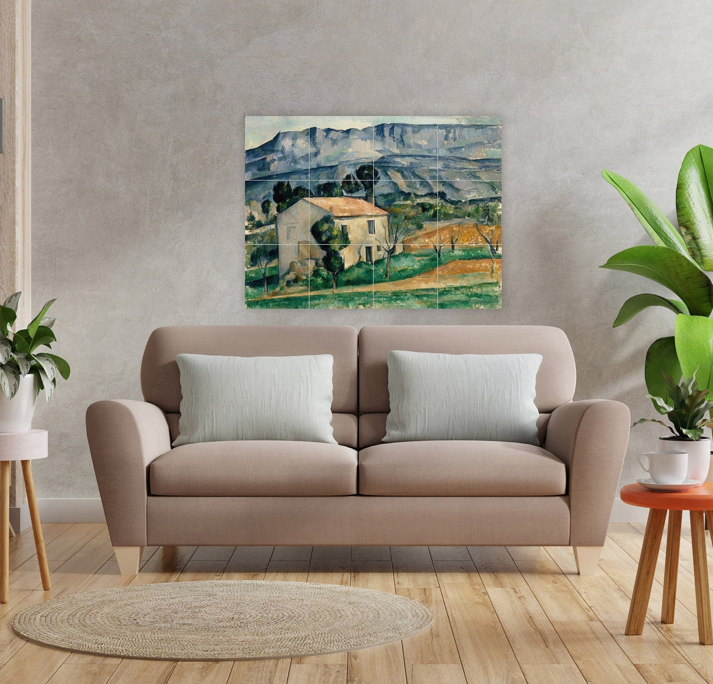 Tile Mural/Mosaic Ceramic Panel of Paul Cezanne House in Provence -Cezanne Wall Art -Cezanne wall print-Tile Mural -Gloss Tiles -Tile Mosaic