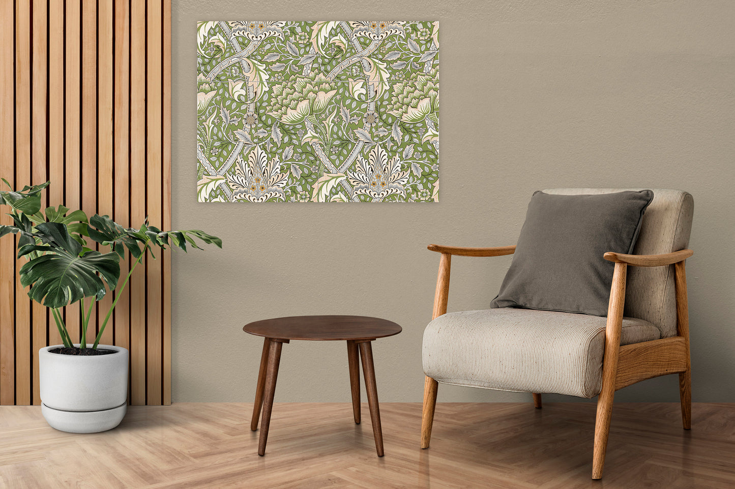 Tile Mural/Mosaic Ceramic Panel of William Morris Windrush pattern - William Morris wall art - Tile Mural -Morris print -Tile Mosaic
