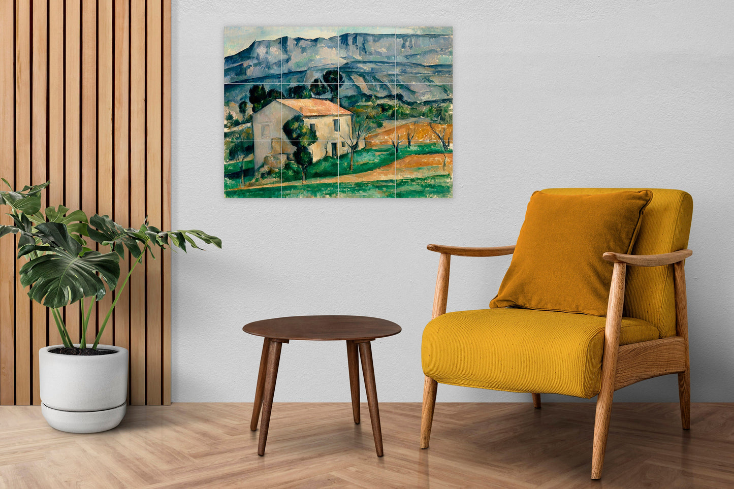 Tile Mural/Mosaic Ceramic Panel of Paul Cezanne House in Provence -Cezanne Wall Art -Cezanne wall print-Tile Mural -Gloss Tiles -Tile Mosaic