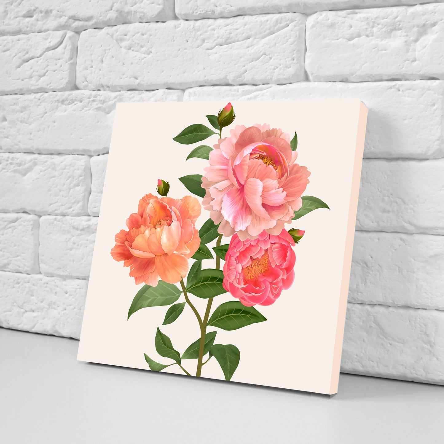 Vintage Botanical Print Ceramic Tiles - Set of 3 Ceramic Decor Tiles - Kitchen Backsplash Tiles, Bathroom Tiles, Botanical wall art