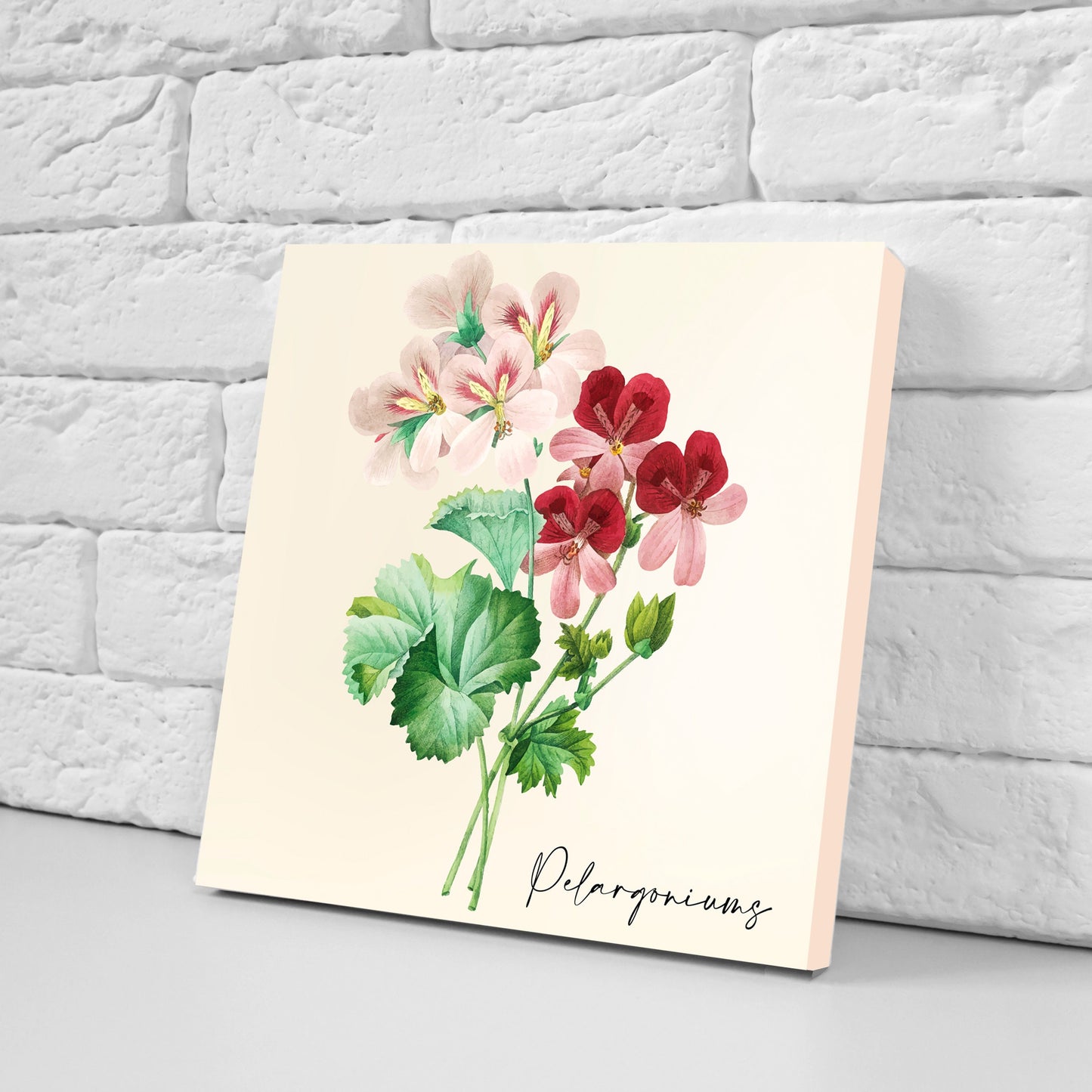 Vintage Botanical Print Ceramic Tiles - Set of 3 Ceramic Decor Tiles - Kitchen Backsplash Tiles, Bathroom Tiles, Botanical wall art
