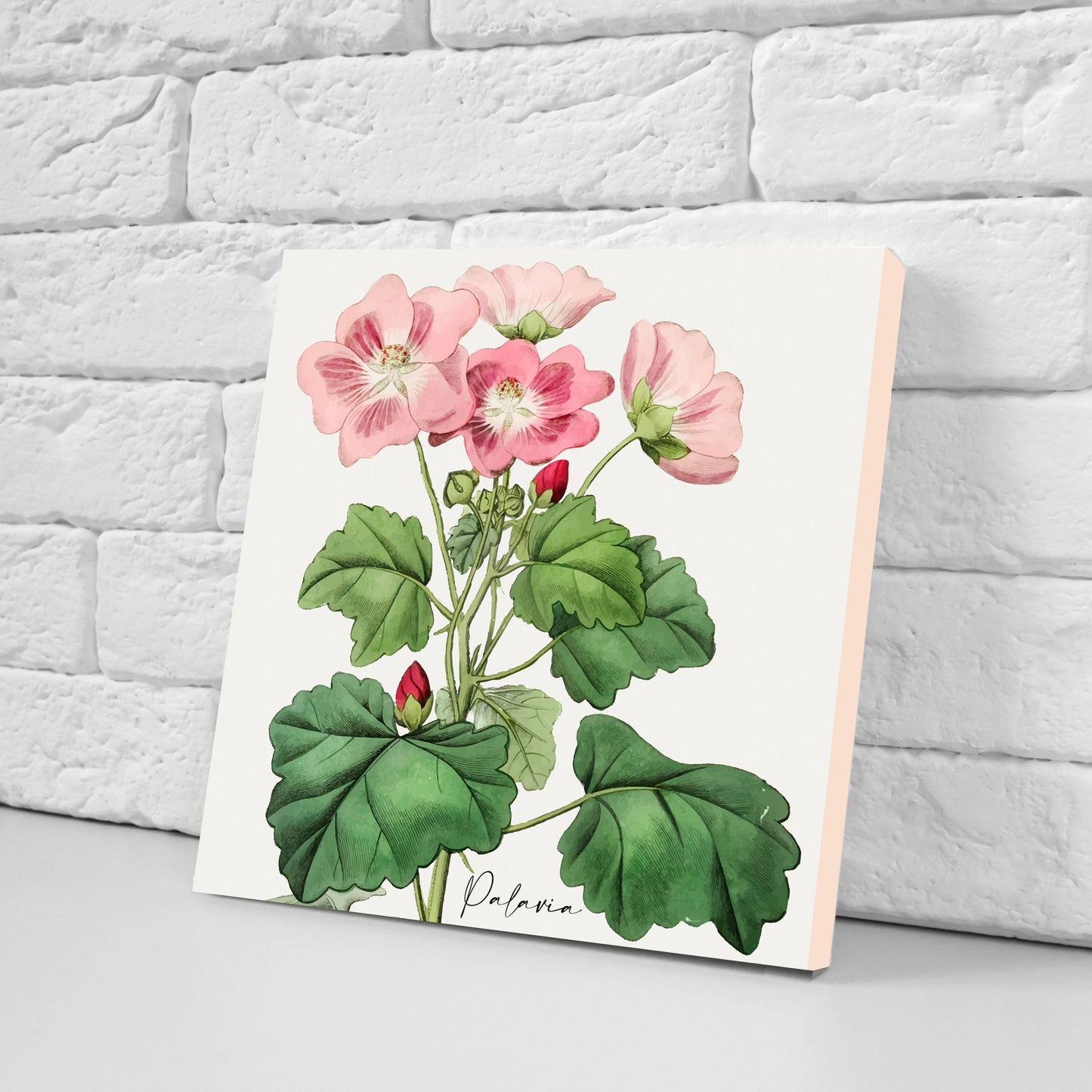 Vintage Botanical Print Ceramic Tiles - Set of 3 Ceramic Decor Tiles - Kitchen Backsplash Tiles, Bathroom Tiles, Botanical wall art
