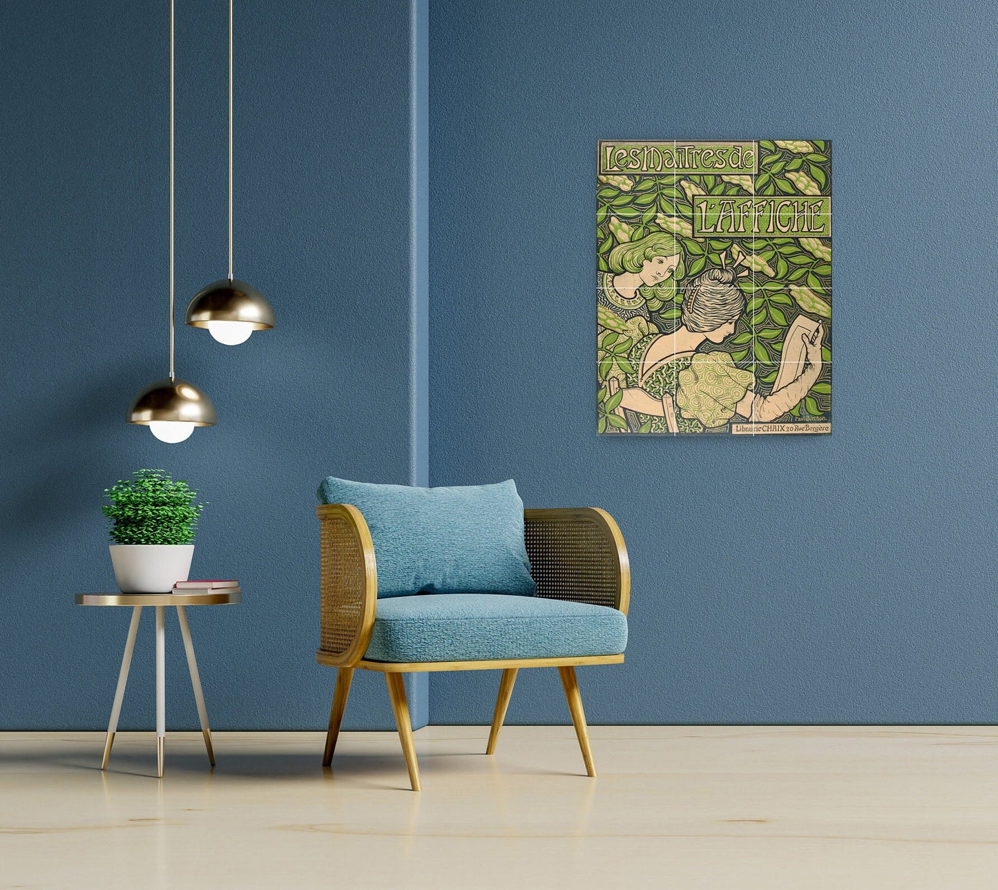 Tile Mural/Mosaic Ceramic Panel of Paul Berthon L'affiche - Paul Berthon wall print - Art Nouveau decor -Tile Mural-Gloss Tiles-Tile Mosaic