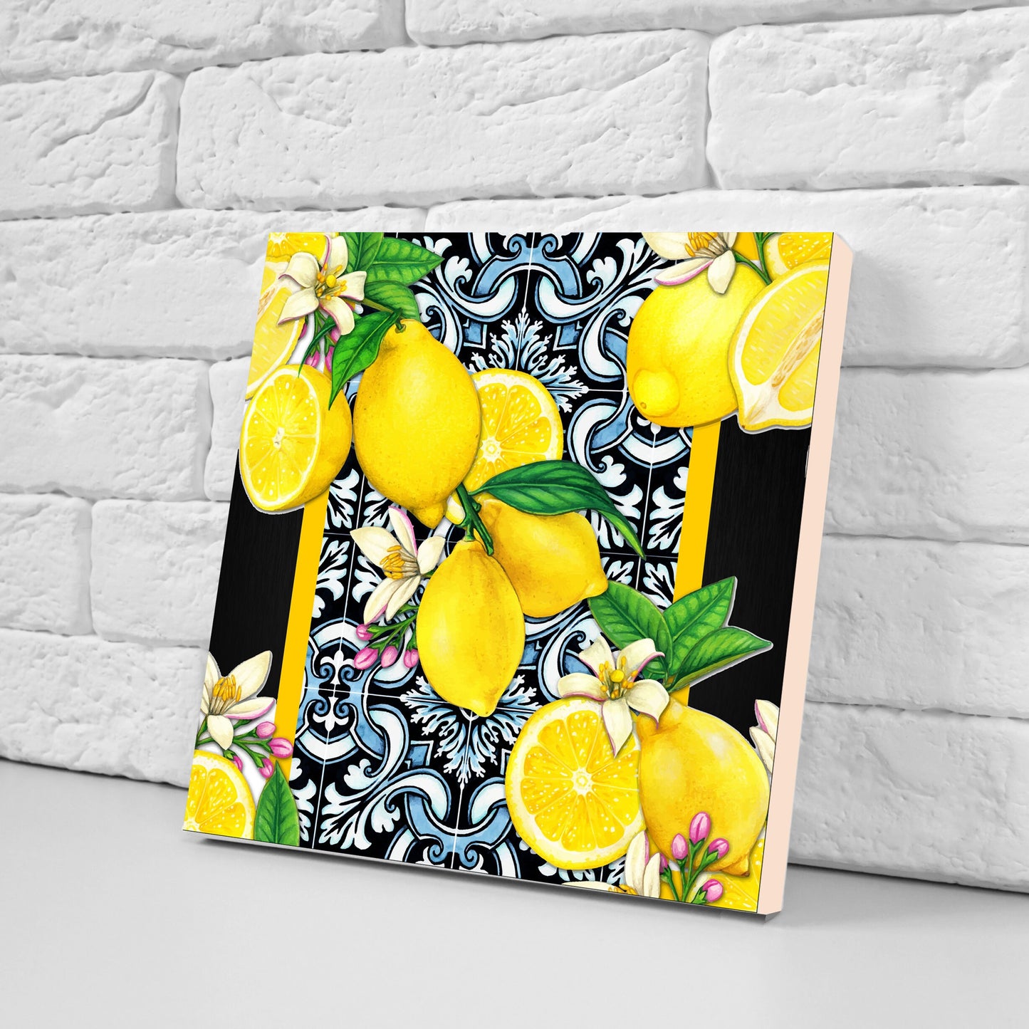 Italian Majolica Tiles - Set of 1 Italian Wall Decor Tiles - Kitchen Backsplash Tiles, Table Decorative Tiles, Bathroom Tiles, Coaster