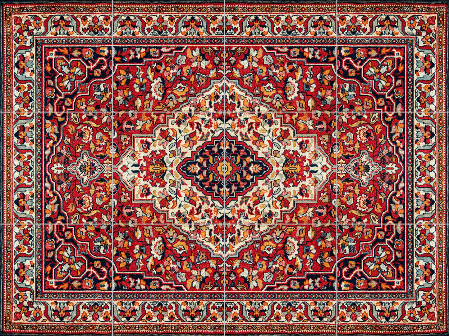 Tile Mural/Mosaic Ceramic Panel of Arabic Pattern - Arabic art decor - Islamic Art - Arabesque art - Tile Mural - Home Decor -Tile Mosaic