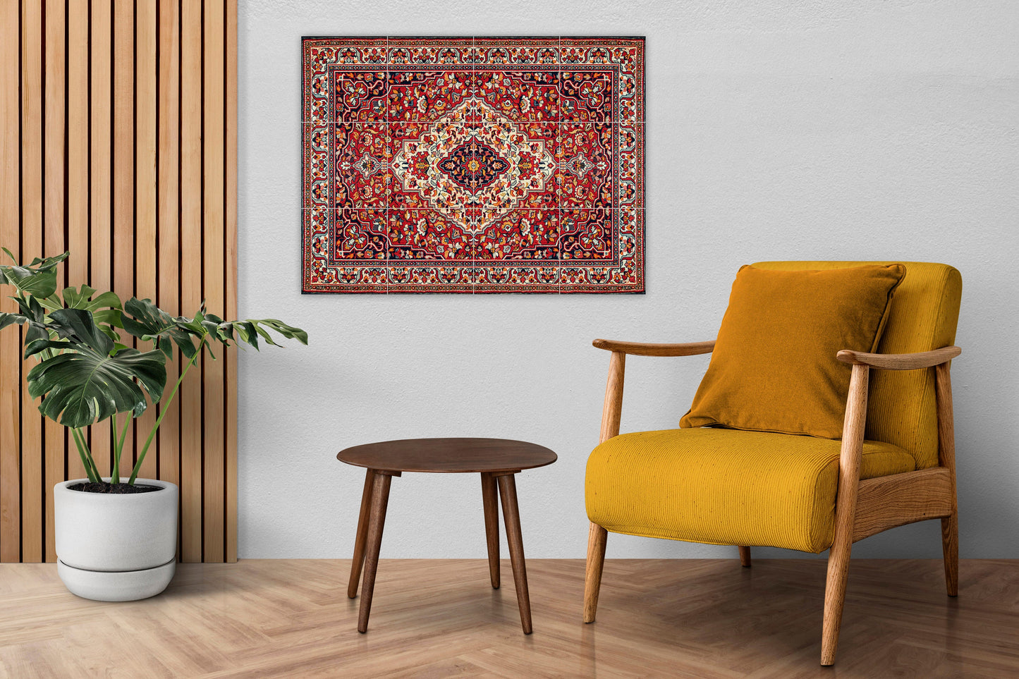 Tile Mural/Mosaic Ceramic Panel of Arabic Pattern - Arabic art decor - Islamic Art - Arabesque art - Tile Mural - Home Decor -Tile Mosaic