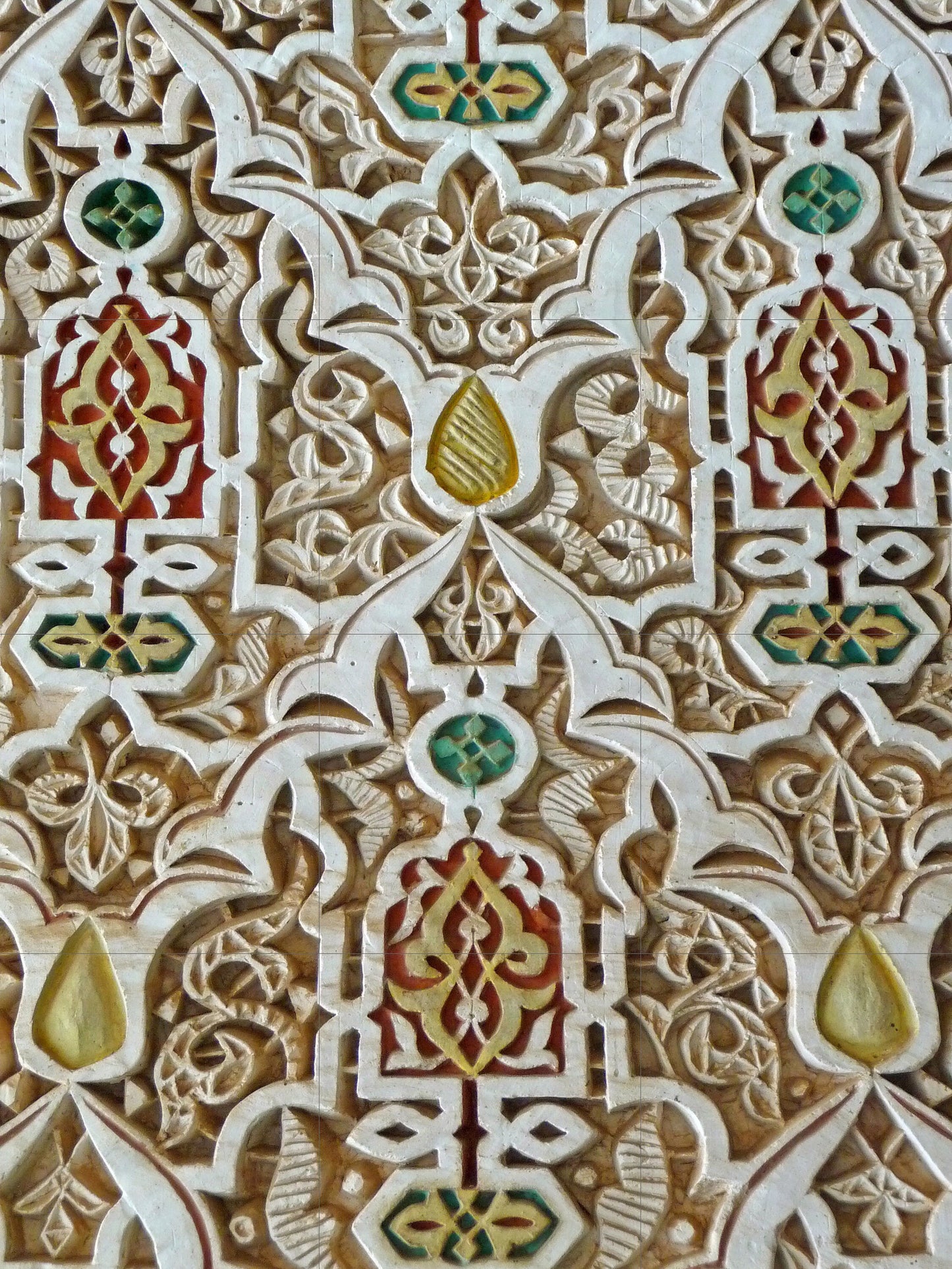 Tile Mural/Mosaic Ceramic Panel of a Arabic Floral Pattern - Botanical Print - Arabic Home Decor - Flower Tile Mural - Tile Mosaic