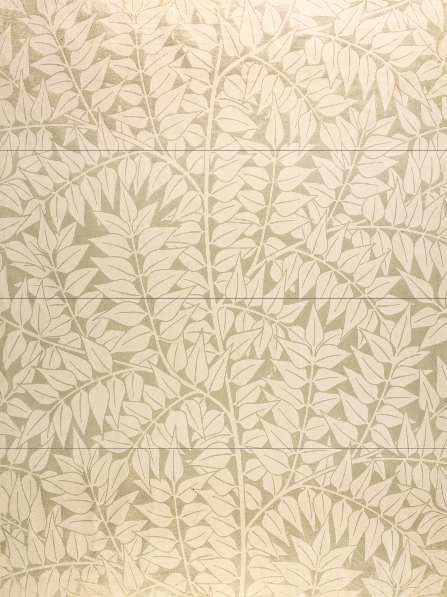 Tile Mural/Mosaic Ceramic Panel of Leaf Branch - William Morris Pattern - Leaf Wall Art - Botanical Print - Tile Mural Mosaic - Leaves Art