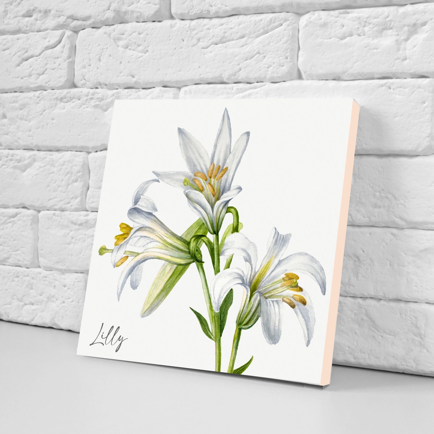 Vintage Botanical Print Ceramic Tiles - Set of 3 Ceramic Decor Tiles - Kitchen Backsplash Tiles, Bathroom Tiles, Botanical wall art