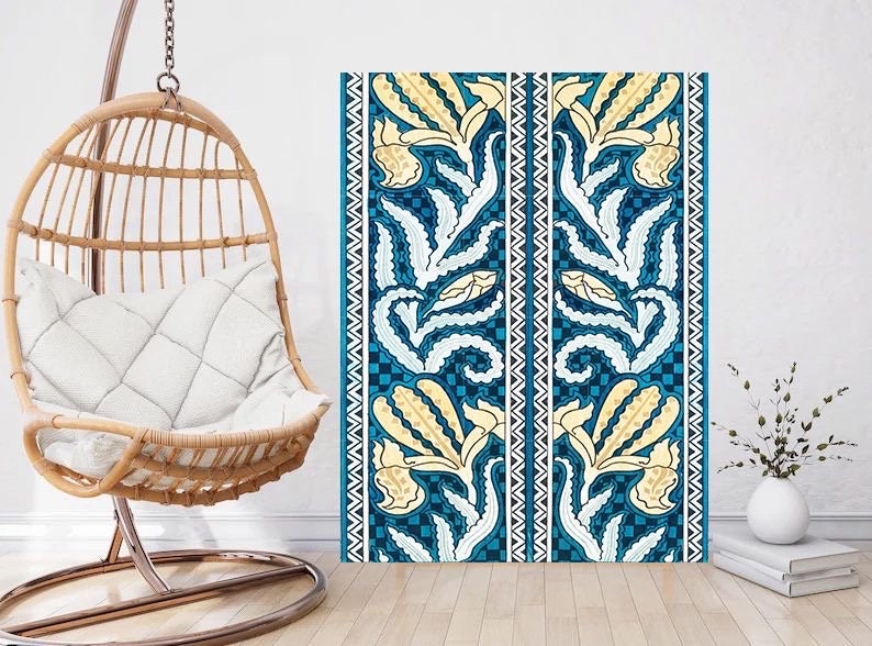 Flower Art Nouveau Ceramic Tile Mural/Mosaic - Irises - Maurice Pillard Verneuil - Floral Art Nouveau - Flower Mural - Art Nouveau Wall Art