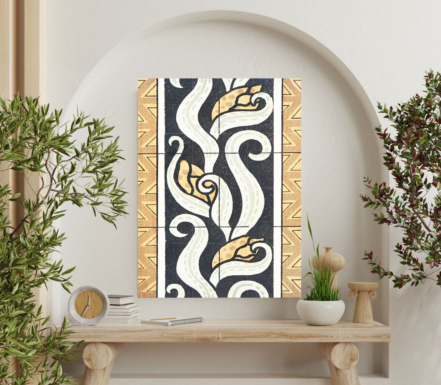 Flower Art Nouveau Ceramic Tile Mural/Mosaic - Irises - Maurice Pillard Verneuil - Floral Art Nouveau - Flower Mural - Art Nouveau Wall Art
