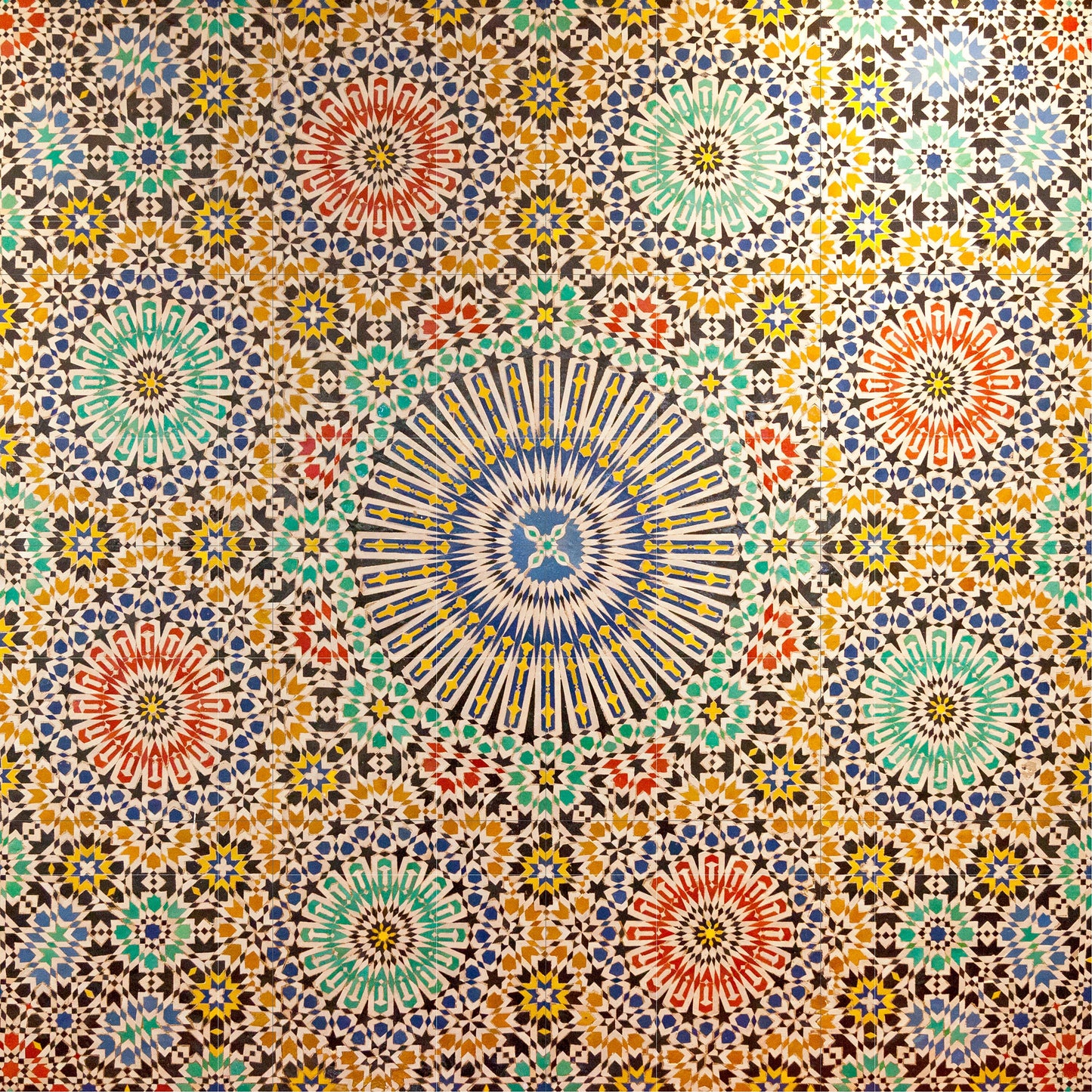 Tile Mural/Mosaic Ceramic Panel of Arabic Pattern -Arabic art decor -Moroccan Wall Art - Tile Mural -Home Decor -Tile Mosaic- Moroccan decor
