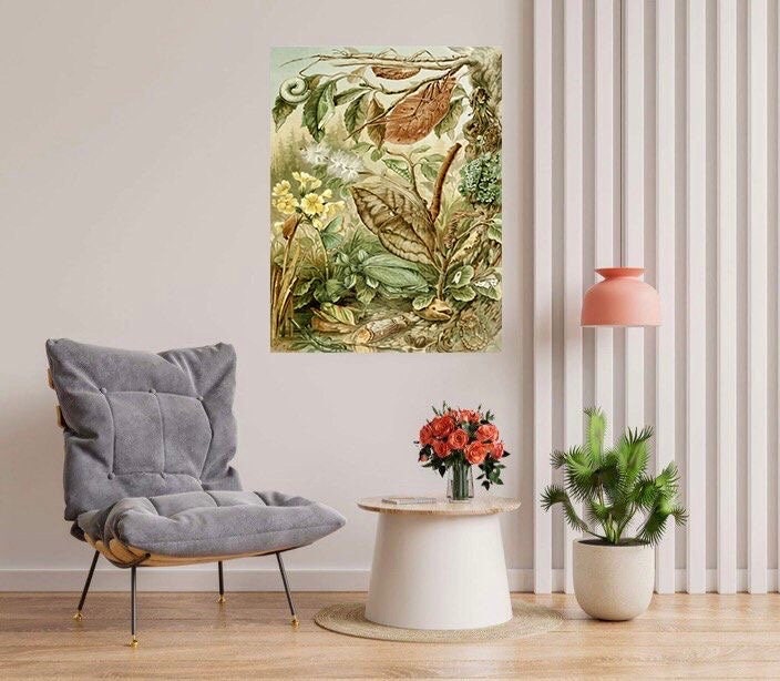 Tile Mural/Mosaic Ceramic Panel of Mimicry - H Morin Art - Insect Print - Insects Vintage Print - Insects Wall Art - Vintage Illustration