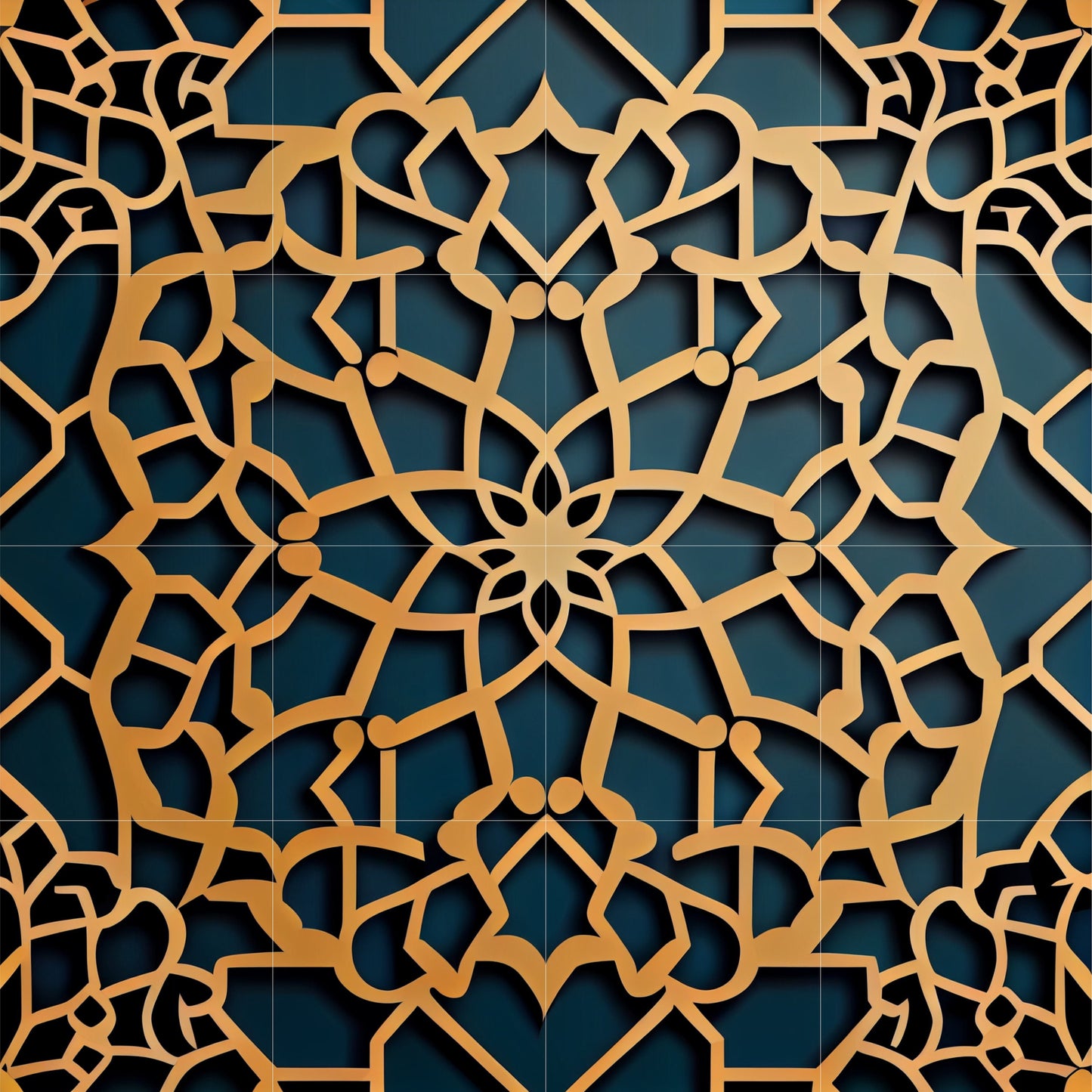 Tile Mural/Mosaic Ceramic Panel of Arabic Pattern -Arabic art decor -Moroccan Wall Art - Tile Mural -Home Decor -Tile Mosaic- Moroccan decor