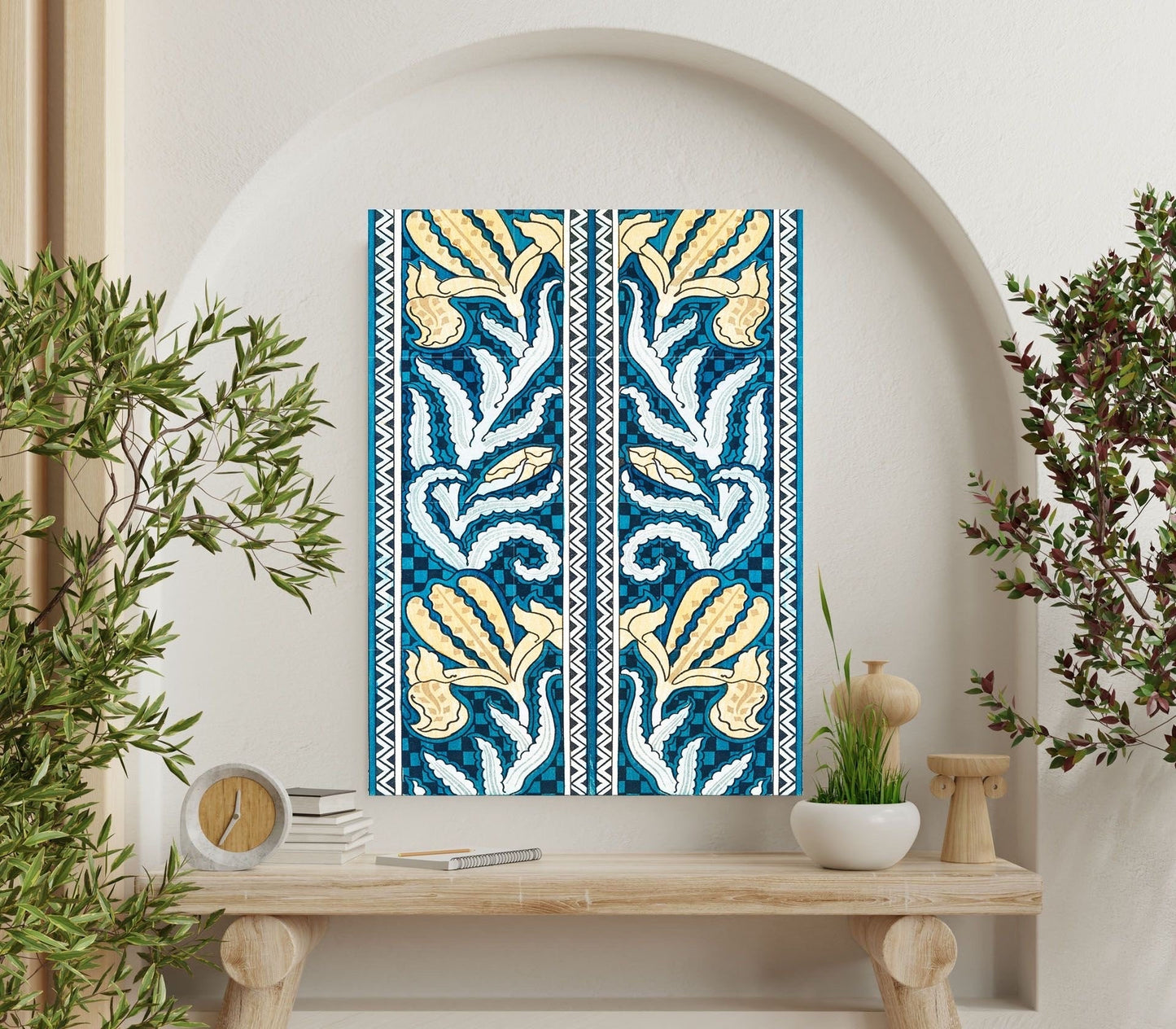 Flower Art Nouveau Ceramic Tile Mural/Mosaic - Irises - Maurice Pillard Verneuil - Floral Art Nouveau - Flower Mural - Art Nouveau Wall Art
