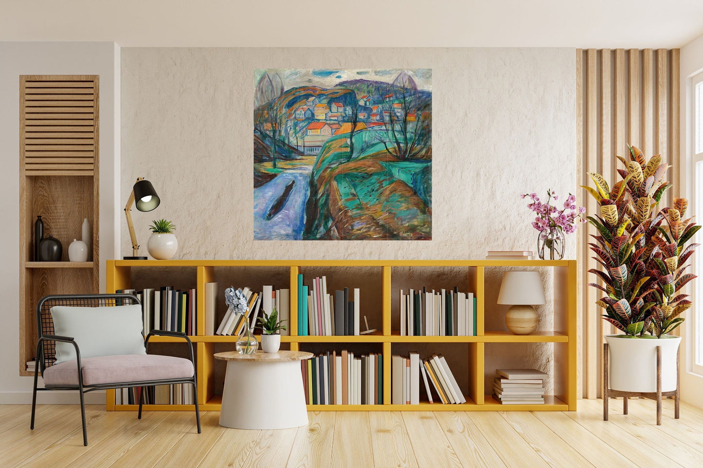 Tile Mural/Mosaic Ceramic Panel of Edvard Munch Painting Print - Munch Wall Print - Munch Art - Tile Mural - Tile Mosaic - Gloss Tiles