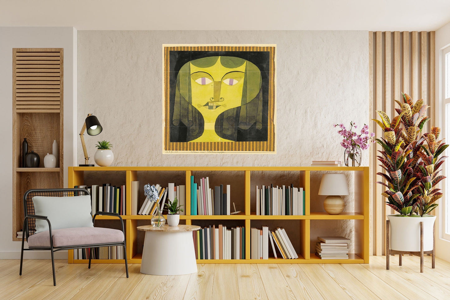 Tile Mural/Mosaic Ceramic Panel of Paul Klee Painting Print -Paul Klee Wall Art - Paul Klee Wall Decal -Klee Print -Gloss Tiles - Klee Tiles