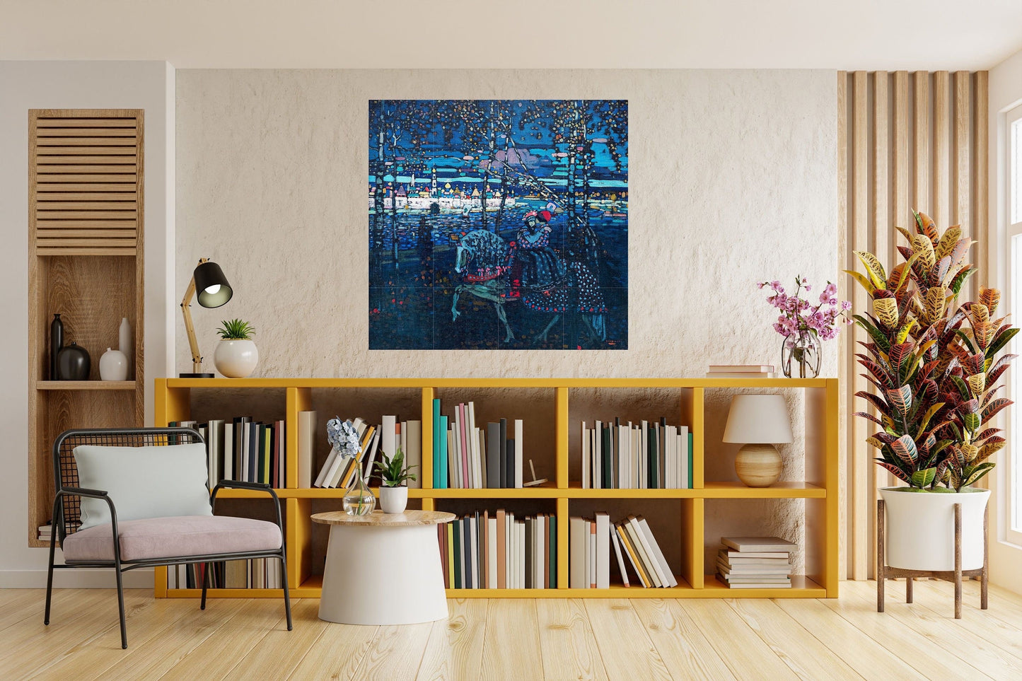 Tile Mural/Mosaic Ceramic Panel of Wassily Kandinsky Print - Tile Mural -Kandinsky Wall Print - Kandinsky Mosaic -Kandinsky Art Painting
