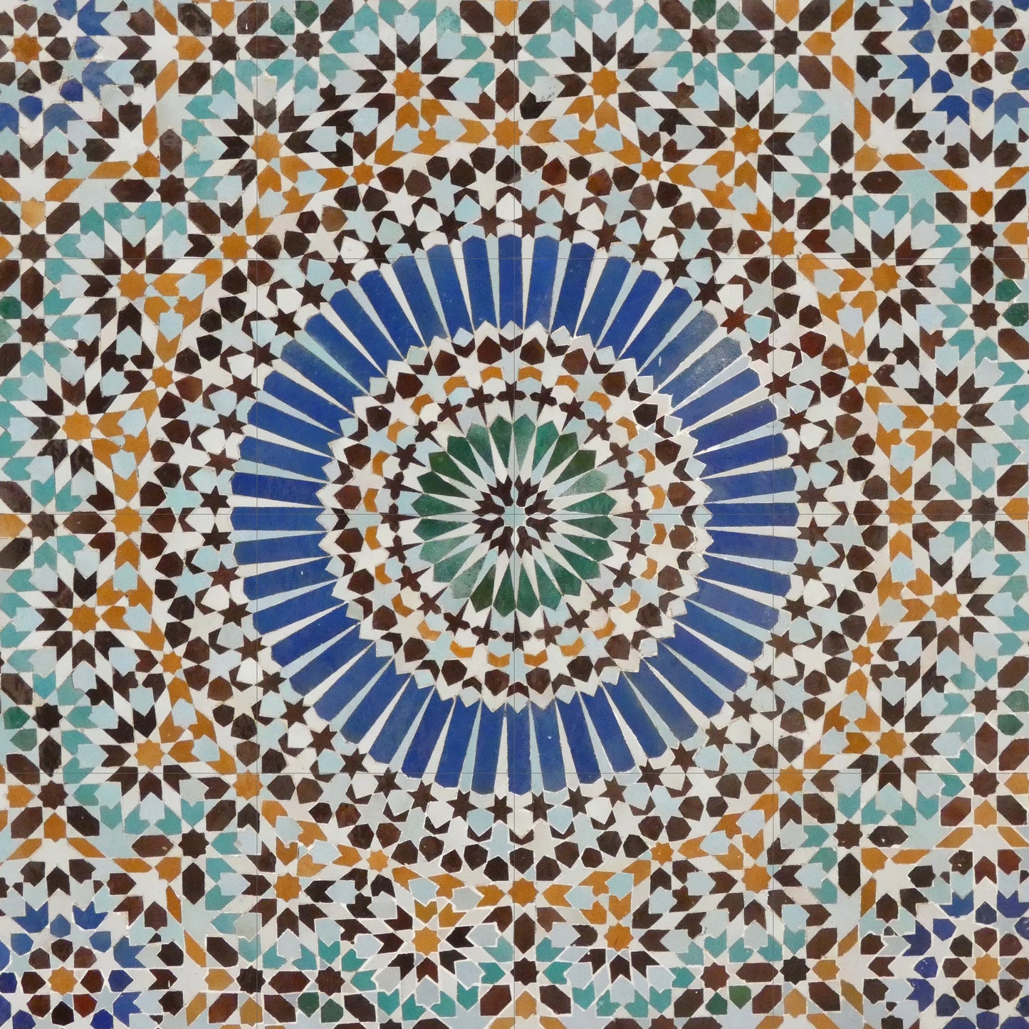Tile Mural/Mosaic Ceramic Panel of Arabic Pattern -Arabic art decor -Moroccan Wall Art - Tile Mural -Home Decor -Tile Mosaic- Moroccan decor