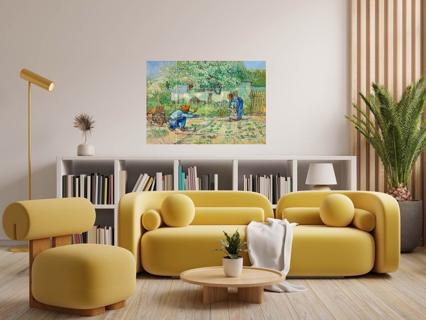 Tile Mural/Mosaic Ceramic Panel of Vincent Van Gogh Painting - Countryside Mural - Van Gogh Print - Countryside Wall Art - Van Gogh Art