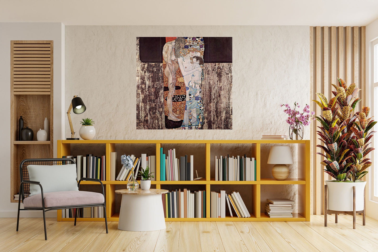 Tile Mural/Mosaic Ceramic Panel of Gustav Klimt Three Ages of The Women Print - Klimt Wall Art - Gustav Klimt Painting - Klimt Art Prints
