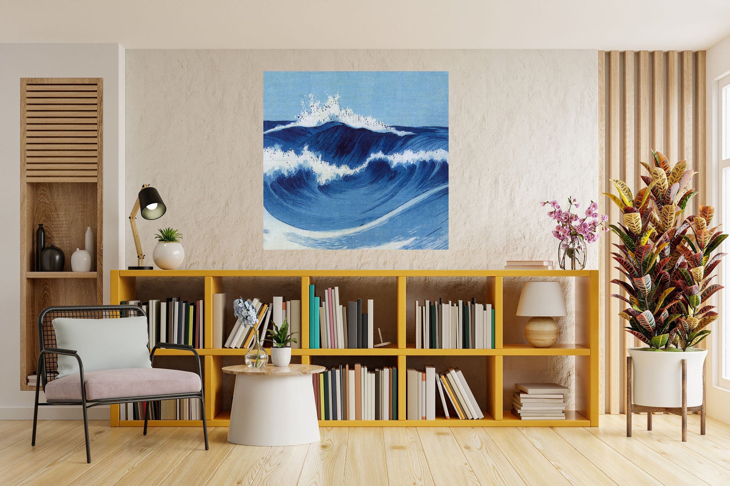 Tile Mural/Mosaic Ceramic Panel of Ocean Waves Art Print - Sea Waves Mural - Ocean Waves Home Decor - Tile Mosaic -Ocean Print -Sea Wall Art