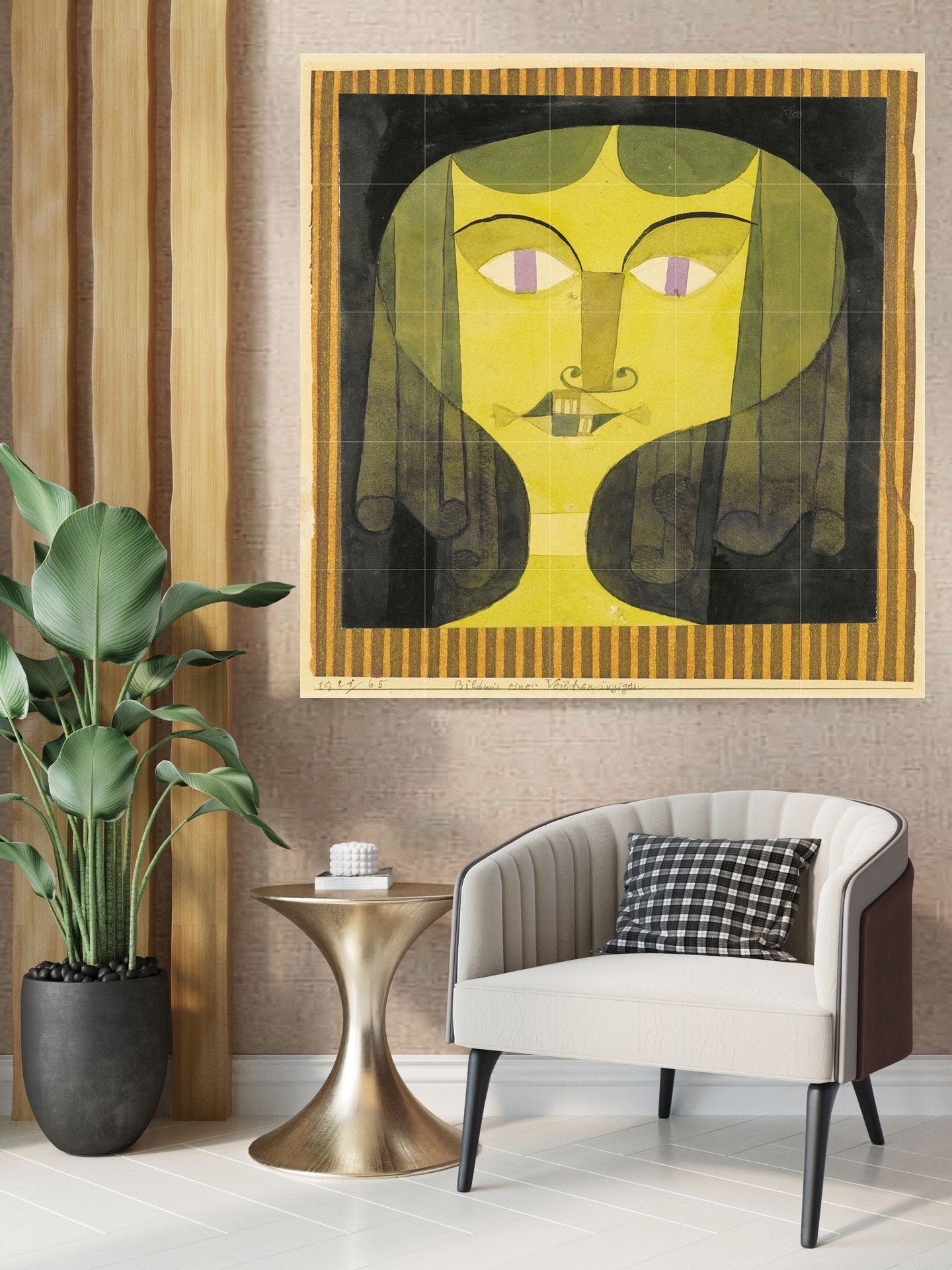 Tile Mural/Mosaic Ceramic Panel of Paul Klee Painting Print -Paul Klee Wall Art - Paul Klee Wall Decal -Klee Print -Gloss Tiles - Klee Tiles