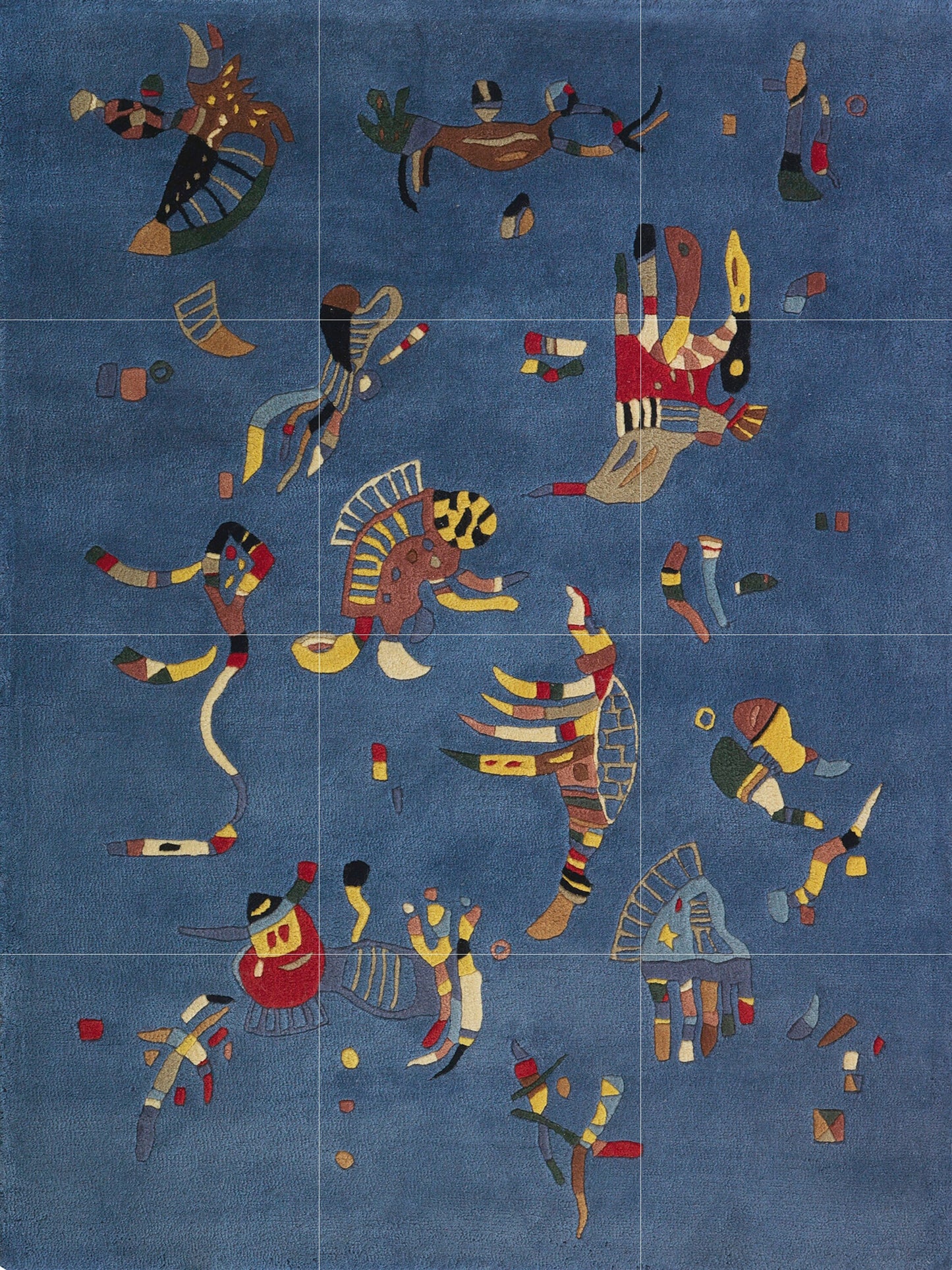 Tile Mural/Mosaic Ceramic Panel of Wassily Kandinsky Bleu de Ciel - Tile Mural - Kandinsky Mural - Kandinsky Wall Art -Kandinsky Tile Mosaic