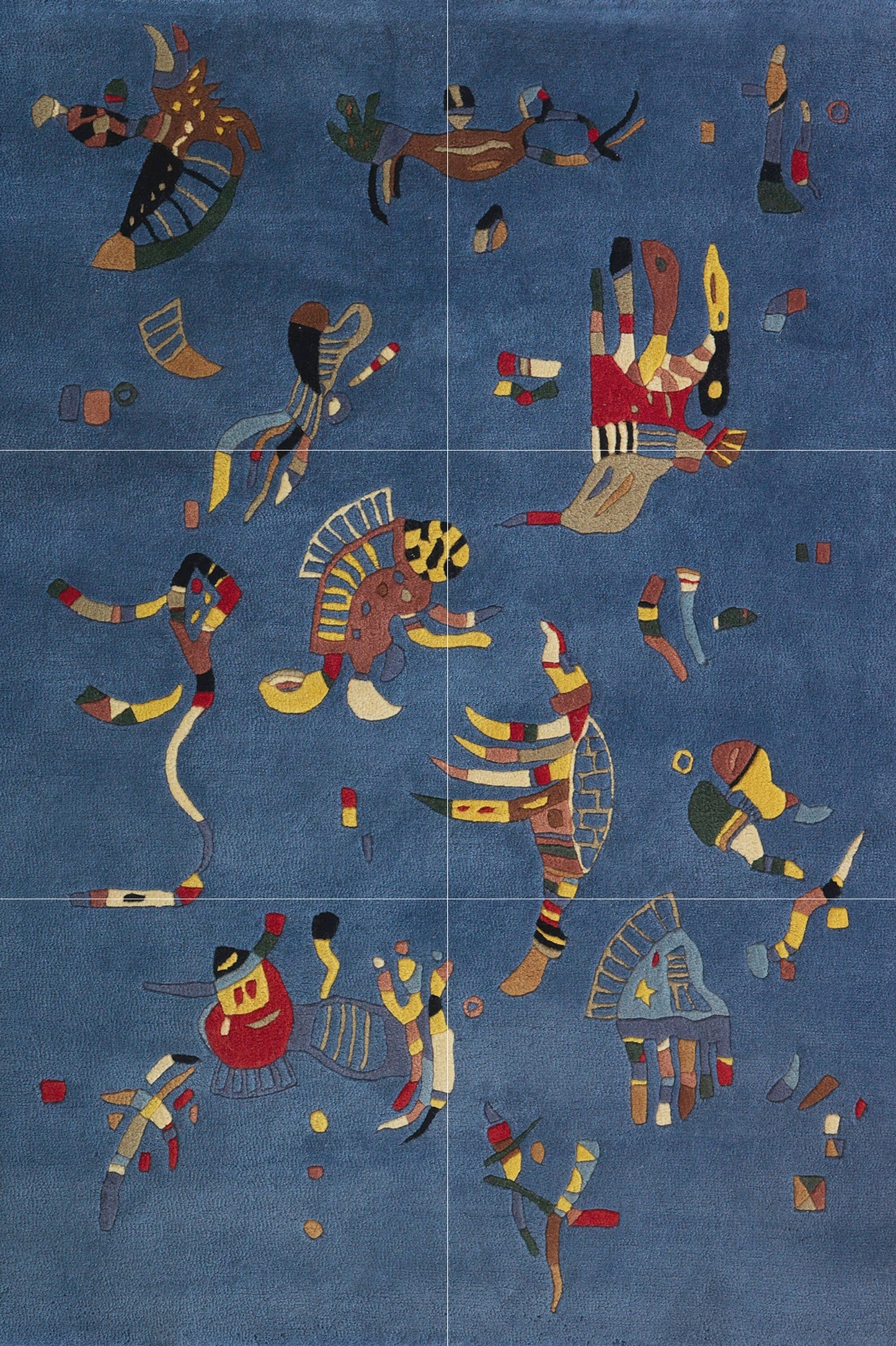 Tile Mural/Mosaic Ceramic Panel of Wassily Kandinsky Bleu de Ciel - Tile Mural - Kandinsky Mural - Kandinsky Wall Art -Kandinsky Tile Mosaic